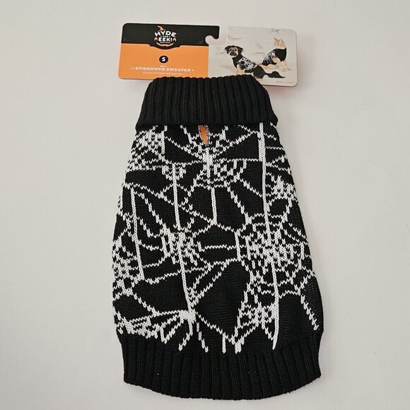 NEW Spiderweb Sweater Dog Cat Pet Halloween Costume Size Small (Up to 20 lbs) - Picture 2 of 7